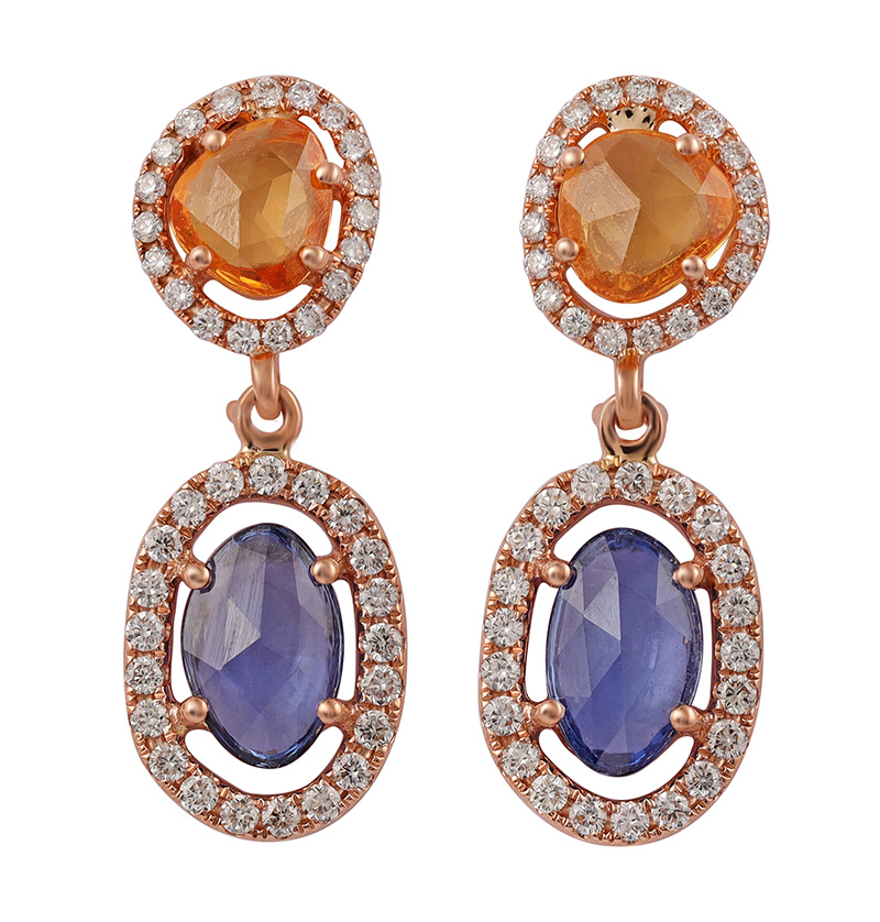 Gyan Jaipur sapphire earrings