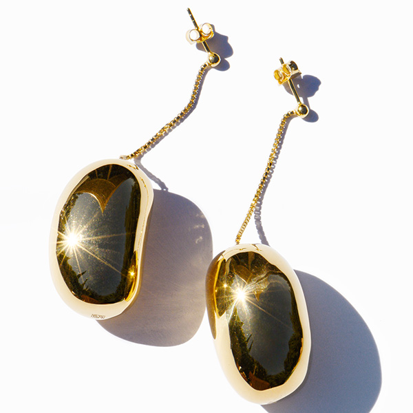 ming yu wang bean earrings