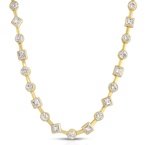 Nancy Newberg Modern diamond tennis necklace