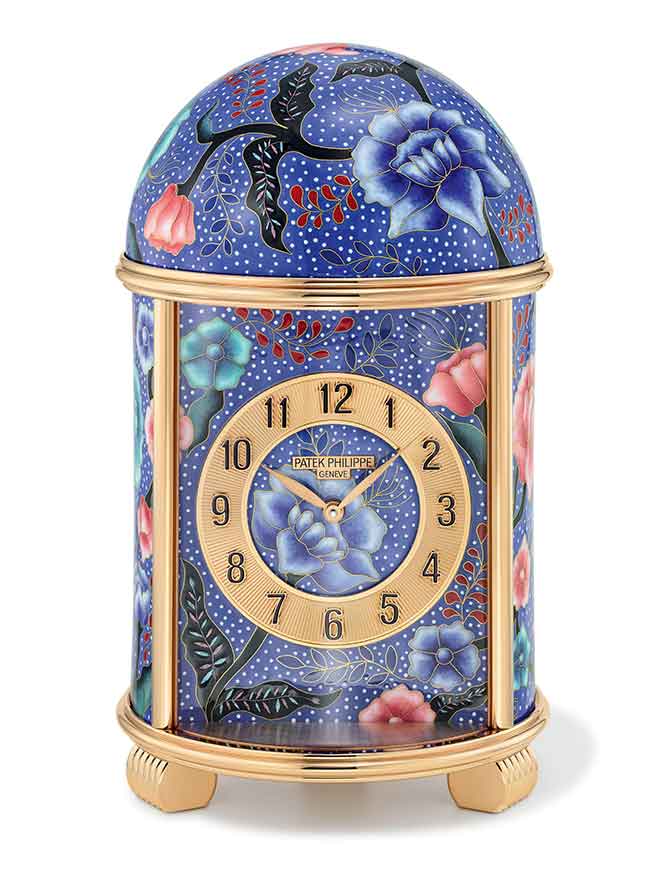 Patek Philippe Ref. 20091M Batik on Blue dome table clock